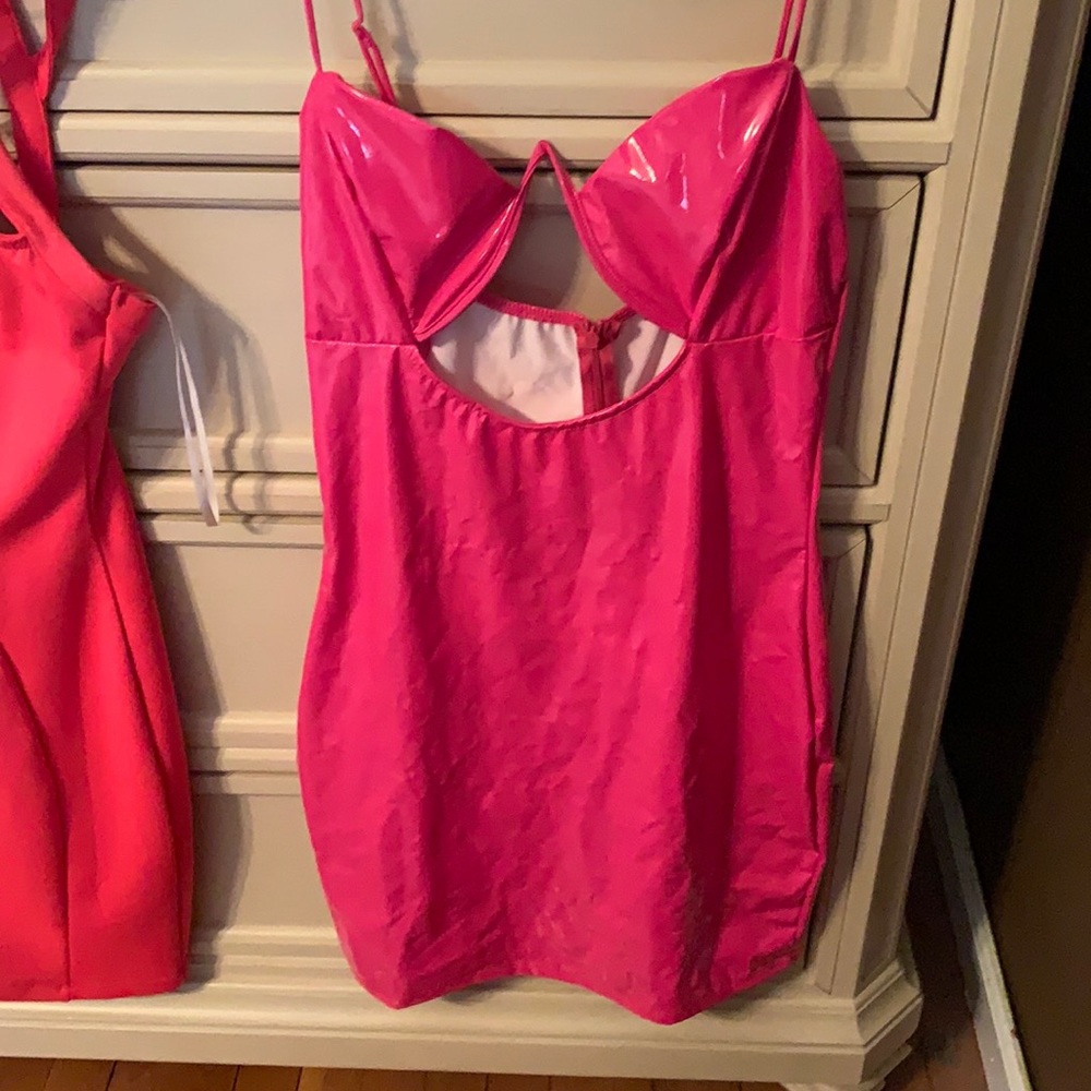 Fashion nova Pink leather dress